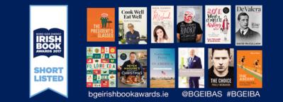 12 Gill Book authors nominated for The Bord Gáis Energy Irish Book Awards 2017
